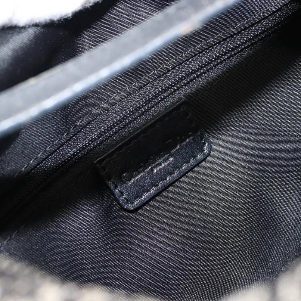 Christian Dior Trotter Canvas Shoulder Bag Black - Picture 11 of 15